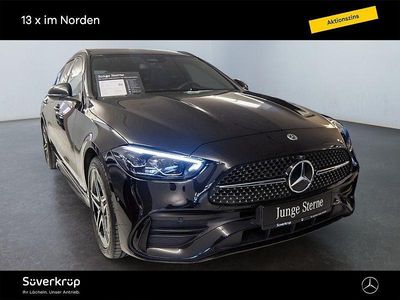 Schwarz Gebraucht 2024 Mercedes C300e AMG Limousine | 45.630 € (Fairer Preis)