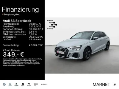 Używany Audi S3 Sport 310 KM (228 kW) 2024 Biały Sedan/Limuzyna