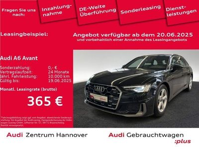 Mythosschwarz metallic Gebraucht 2024 Audi A6 S-Line Kombi | 49.990 € (Teuer)
