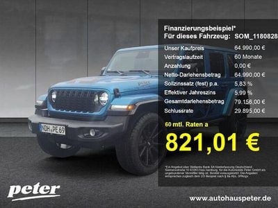 Hydro blue Gebraucht 2024 Jeep Wrangler Sahara SUV | 64.990 € (Teuer)
