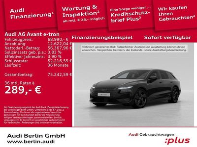 Mythosschwarz metallic Gebraucht 2025 Audi A6 e-tron Performance Kombi | 68.990 € (Guter Preis)