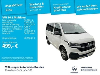Candyweiß Gebraucht 2021 VW Multivan Trendline Van | 36.980 € (Guter Preis)