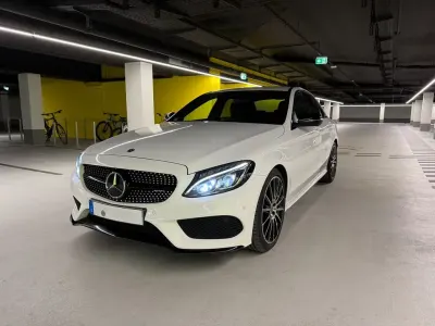 Gebraucht Mercedes C250 AMG line 204 PS (150 kW) 2018 Weiß Limousine