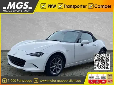 Nowe Mazda MX5 Exclusive-Line 132 KM (97 kW) 2026 Biały Kabriolet