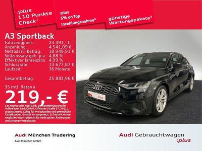 Begagnad Audi A3 Performance 110 HK (80 kW) 2023 Svart Sedan