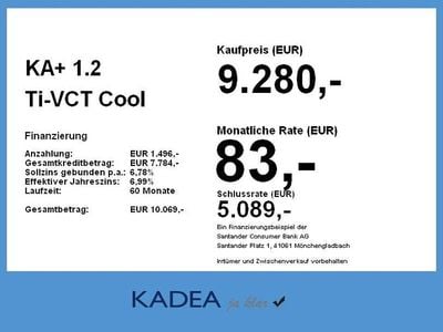 Gebraucht Ford Ka Plus Cool & Sound Edition 86 PS (63 kW) 2017 Ingot silver metallic Kleinwagen