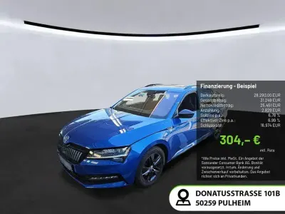 Gebraucht Skoda Superb SportLine 218 PS (160 kW) 2023 Raceblau Kombi