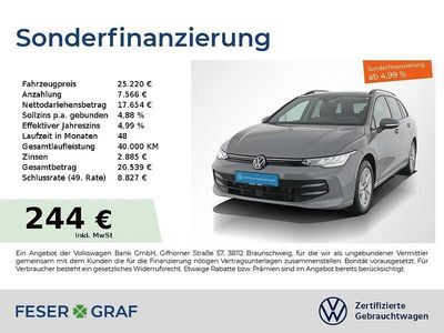 Mondsteingrau Gebraucht 2024 VW Golf VIII Life Kombi | 25.220 € (Guter Preis)