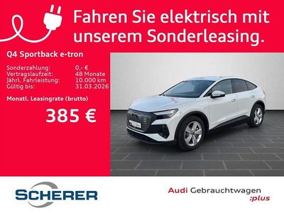 Gebraucht Audi Q4 Sportback e-tron Basis 210 kW (286 PS) 2025 Gletscherweiß metallic (metallic) SUV