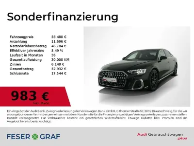 Gebraucht Audi A8 Comfort 286 PS (210 kW) 2023 Mythosschwarz metallic Limousine