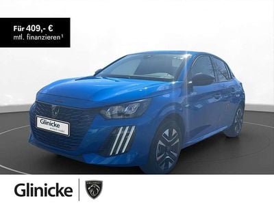 Neu Peugeot e-208 Allure 100 kW (136 PS) 2025 Blau/typ aussenverkleidung metallic drei schichten perlmutt Kleinwagen