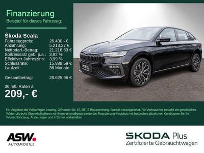 Gebraucht Skoda Scala Tour 150 PS (110 kW) 2025 Schwarzmagic perleffekt Kleinwagen
