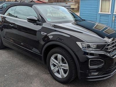 Gebraucht VW T-Roc Cabriolet R-line 150 PS (110 kW) 2020 Schwarz Cabrio