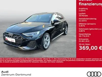 Brugt Audi A3 S-Line 150 HK (110 kW) 2025 Sort Sedan