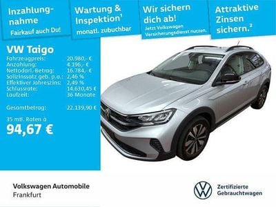 Używany VW Taigo Goal 116 KM (85 kW) 2024 Srebrny SUV
