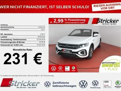 Gebraucht VW T-Roc Cabriolet R-line 150 PS (110 kW) 2025 Pure white schwarz Cabrio