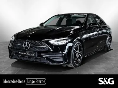 Gebraucht Mercedes C200 AMG 163 PS (119 kW) 2025 Metalliclack obsidianschwarz metallic Limousine