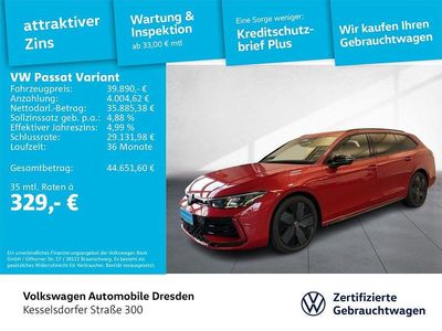 Gebraucht VW Passat R-line 150 PS (110 kW) 2024 Chilirot metallic Kombi