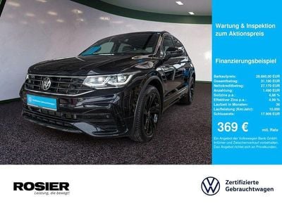 Usata VW Tiguan R-line 150 CV (110 kW) 2021 Nero SUV