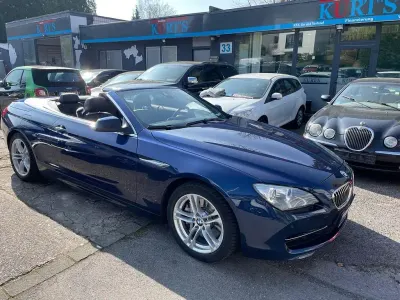 Gebraucht BMW 640 Cabriolet 313 PS (230 kW) 2014 Tiefseeblau metallic Cabrio