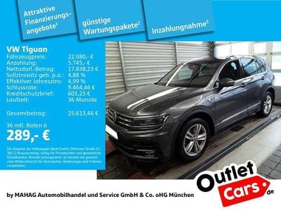 Grau Gebraucht 2018 VW Tiguan R-line SUV | 22.980 € (Guter Preis)