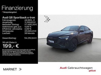 Gebraucht Audi Q8 Sportback e-tron S-Line 300 kW (408 PS) 2023 Schwarz SUV