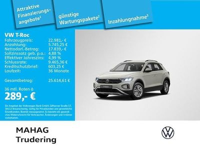 Gebraucht VW T-Roc Life 116 PS (85 kW) 2025 Grau SUV
