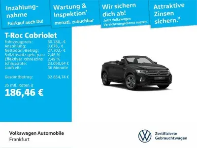 Gebraucht VW T-Roc Cabriolet IQ Drive 150 PS (110 kW) 2025 Deep black perleffekt/schwarz Cabrio