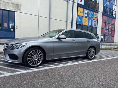 Grau Gebraucht 2015 Mercedes C250 AMG line Kombi | 15.900 € (Fairer Preis)