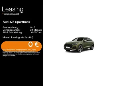 Gebraucht Audi Q5 Sportback S-Line 204 PS (150 kW) 2023 Grün SUV