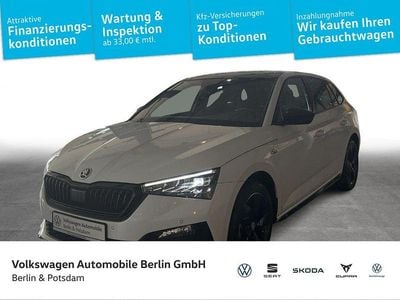 Gebraucht Skoda Scala Monte Carlo 110 PS (80 kW) 2022 Moonweiß perleffekt Kleinwagen