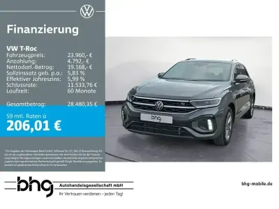 Brugt VW T-Roc R-line 150 HK (110 kW) 2022 Grå SUV