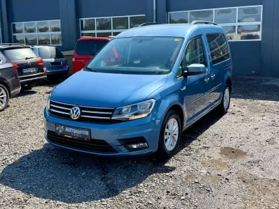 Gebraucht VW Caddy Comfortline 102 PS (75 kW) 2017 Acapulcoblau metallic Van / Kleinbus