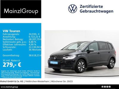 Gebraucht VW Touran Goal 150 PS (110 kW) 2025 Schwarz Van / Kleinbus