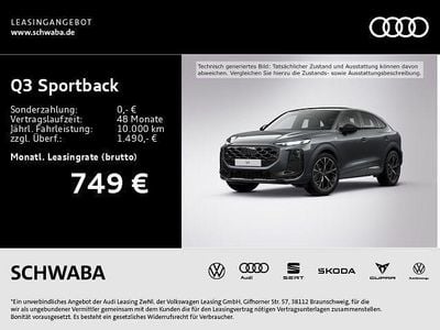 Grau Neu 2025 Audi Q3 Sportback Sport SUV | 59.990 € (Superpreis)