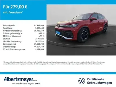 Brugt VW Tiguan R-line 110 HK (80 kW) 2025 Rød SUV