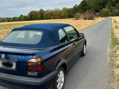 Gebraucht VW Golf Cabriolet 1994 Blau Cabrio