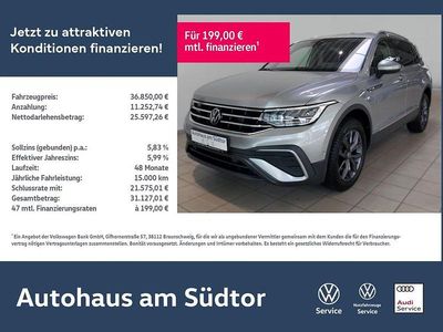 Gebraucht VW Tiguan Allspace Move 200 PS (147 kW) 2023 Pyritsilber metallic SUV