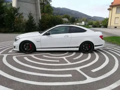 Gebraucht Mercedes C63 AMG AMG 507 PS (372 kW) 2013 Polarweiss  unilack Coupé