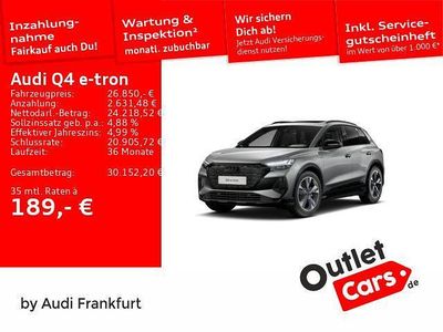 Taifungrau metallic Gebraucht 2022 Audi Q4 e-tron Advanced SUV | 26.850 € (Etwas zu teuer)