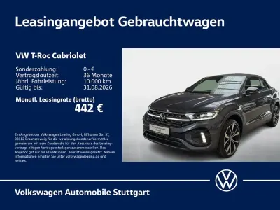 Gebraucht VW T-Roc Cabriolet R-line 150 PS (110 kW) 2023 Grau Cabrio