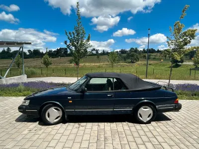Brugt Saab 900 Cabriolet 141 HK (103 kW) 1992 Blå Cabriolet