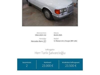 Usata Mercedes S300 188 CV (138 kW) 1986 Bianco Berlina