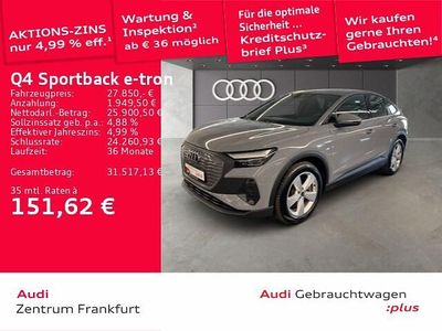 Gebraucht Audi Q4 Sportback e-tron Advanced 150 kW (204 PS) 2022 Kieselgrau SUV