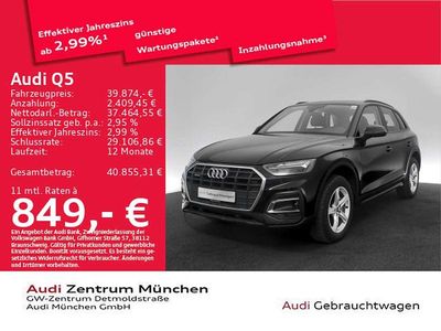 Gebraucht Audi Q5 Basis 204 PS (150 kW) 2024 Brillantschwarz SUV
