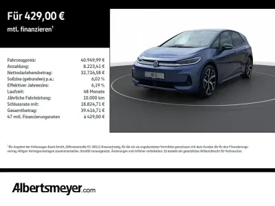 Neu VW ID.3 Life 139 kW (190 PS) 2026 Blau Kleinwagen