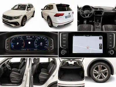 Gebraucht VW Tiguan Allspace R-line 200 PS (147 kW) 2022 Weiß SUV