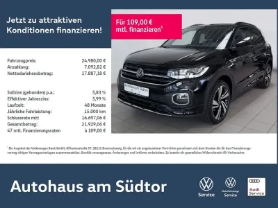 Brugt VW T-Cross R-line 150 HK (110 kW) 2023 Sort SUV