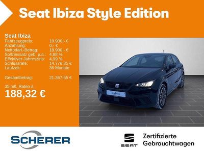 Gebraucht Seat Ibiza Style 116 PS (85 kW) 2024 Schwarz Kleinwagen