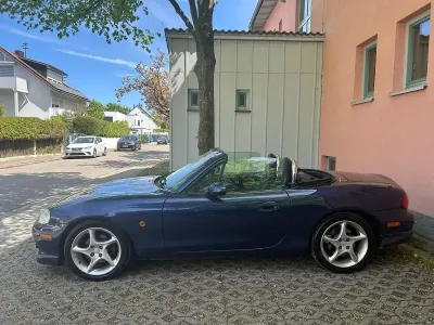 Brugt Mazda MX5 Sportive 145 HK (106 kW) 2003 Blå Cabriolet